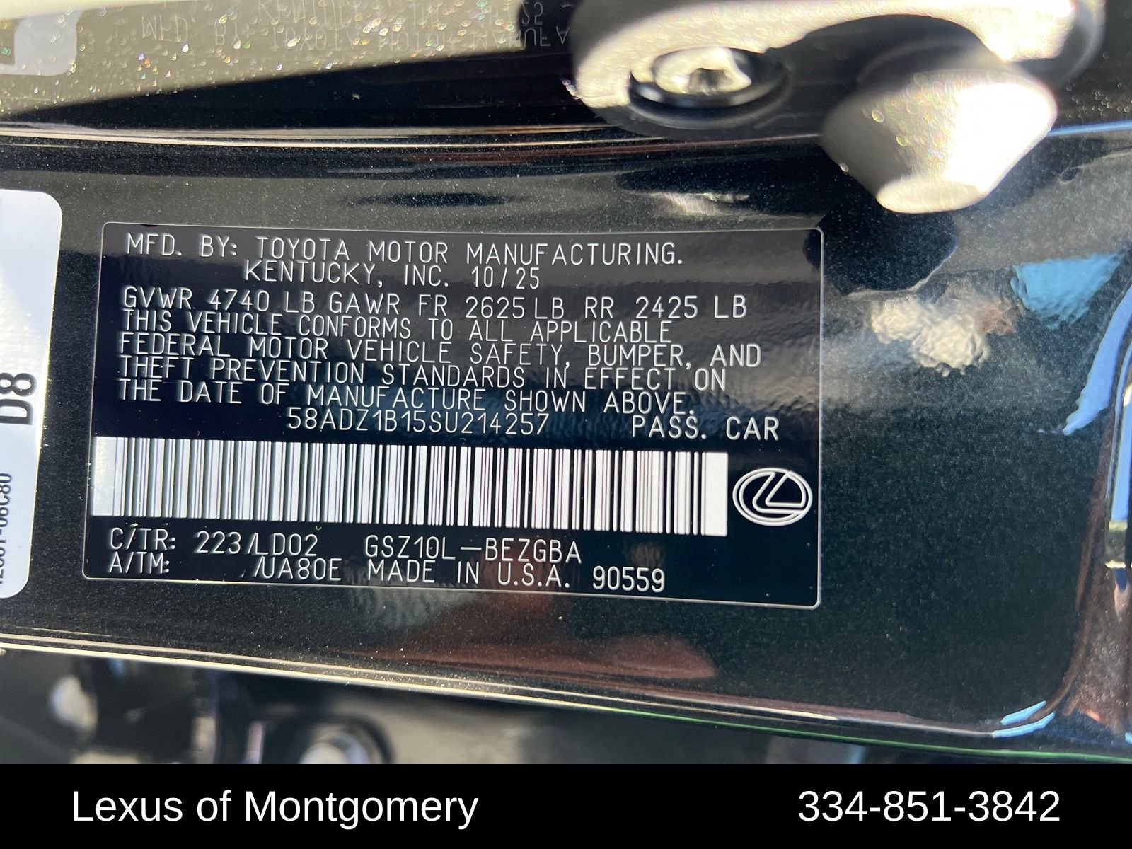 New 2025 Lexus ES 350 w/ Premium Package image 28