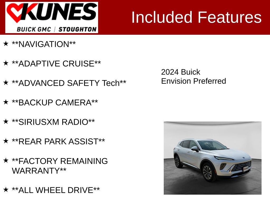 Used 2024 Buick Envision Preferred AWD/4WD image 2