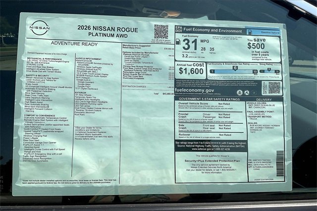 New 2026 Nissan Rogue Platinum w/ Platinum Premium Package image 13