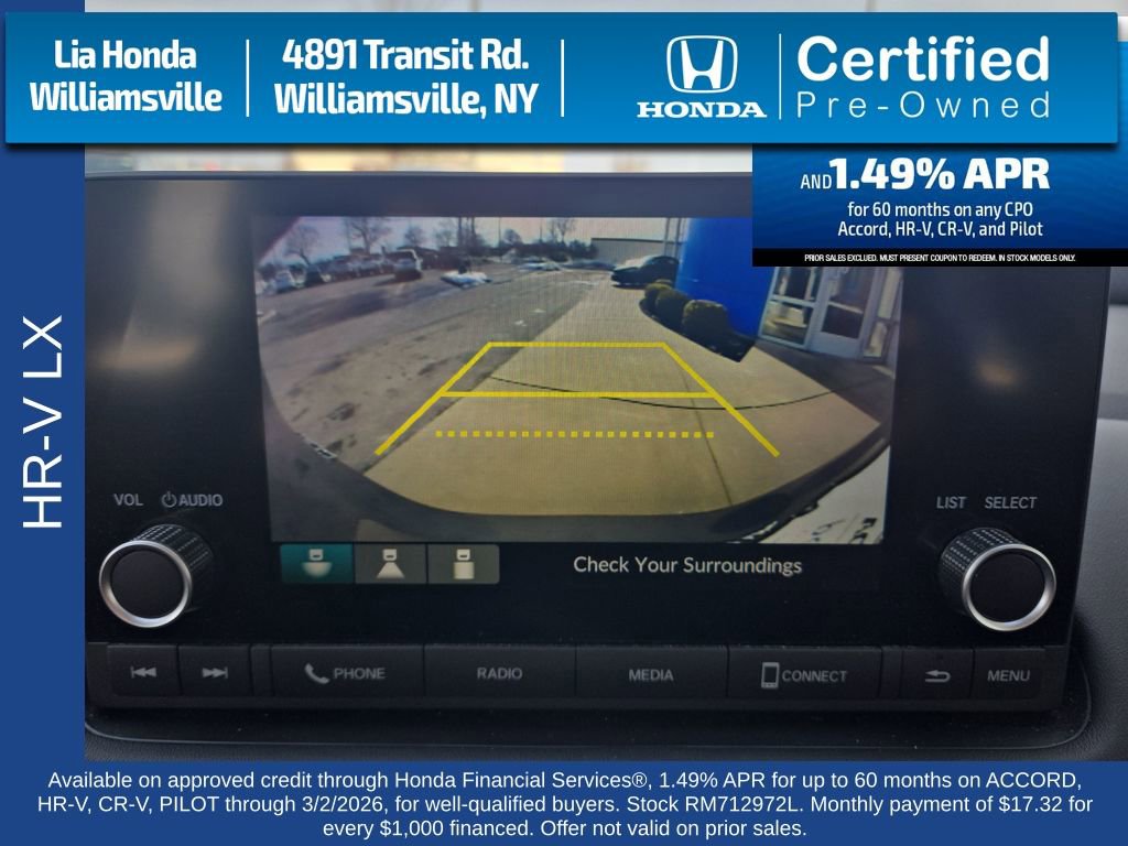 Certified 2024 Honda HR-V LX image 19