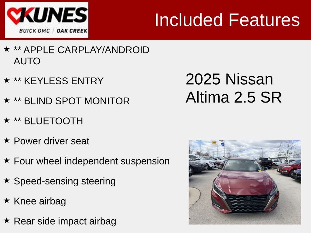 Used 2025 Nissan Altima 2.5 SR FWD image 2