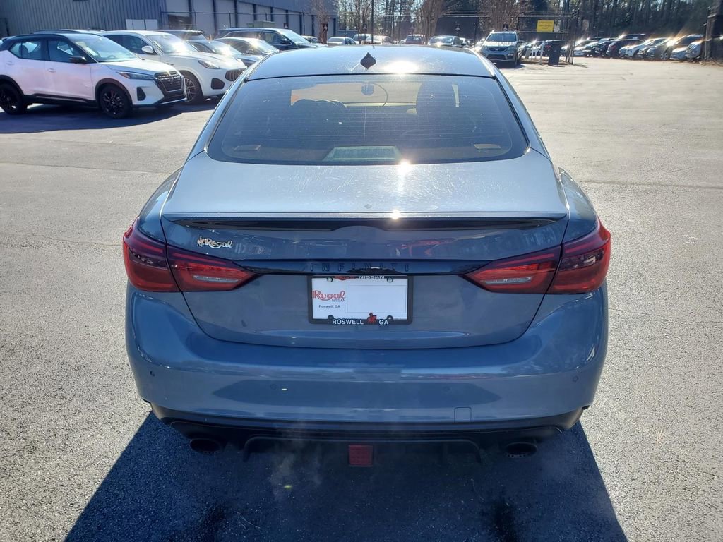 Used 2022 INFINITI Q50 Red Sport 400 w/ Carbon Fiber Package image 9