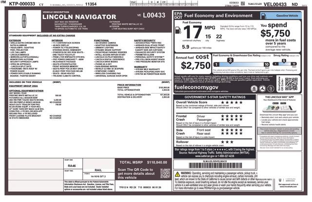 New 2027 Lincoln Navigator Reserve AWD/4WD image 54