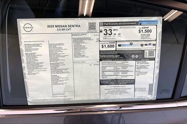 New 2025 Nissan Sentra SR w/ SR Premium Package image 35