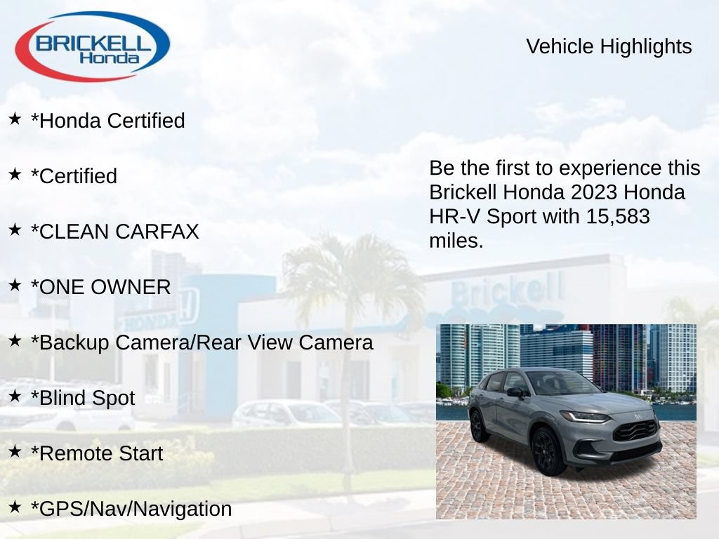 Used 2023 Honda HR-V Sport image 9