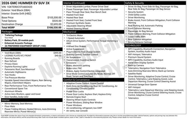 Certified 2026 GMC Hummer EV SUV AWD/4WD image 46