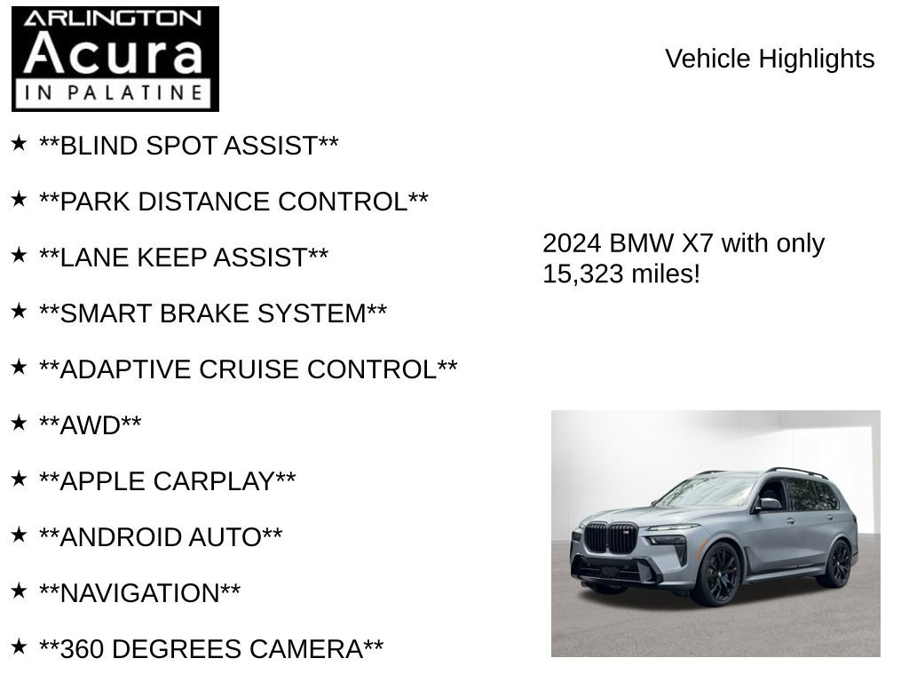 Used 2024 BMW X7 M60i w/ Executive Package AWD/4WD image 8
