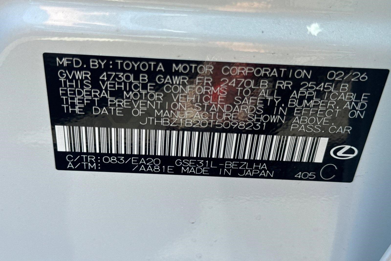 New 2026 Lexus IS 350 F Sport RWD image 21