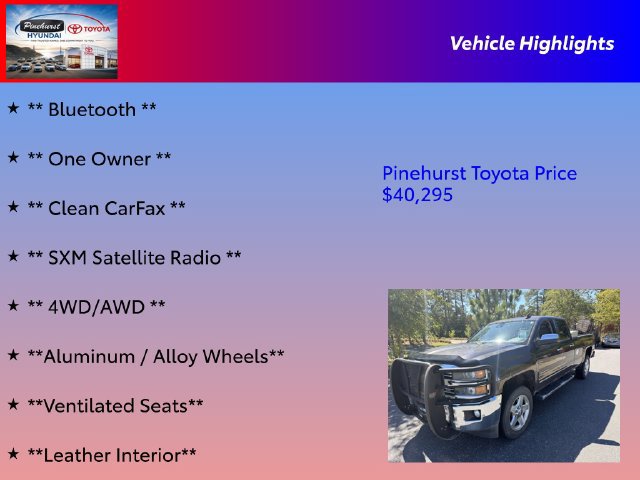 Used 2015 Chevrolet Silverado 2500 LTZ w/ Driver Alert Package AWD/4WD image 16