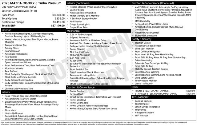 Used 2025 MAZDA CX-30 2.5 Turbo w/ Premium Package image 5