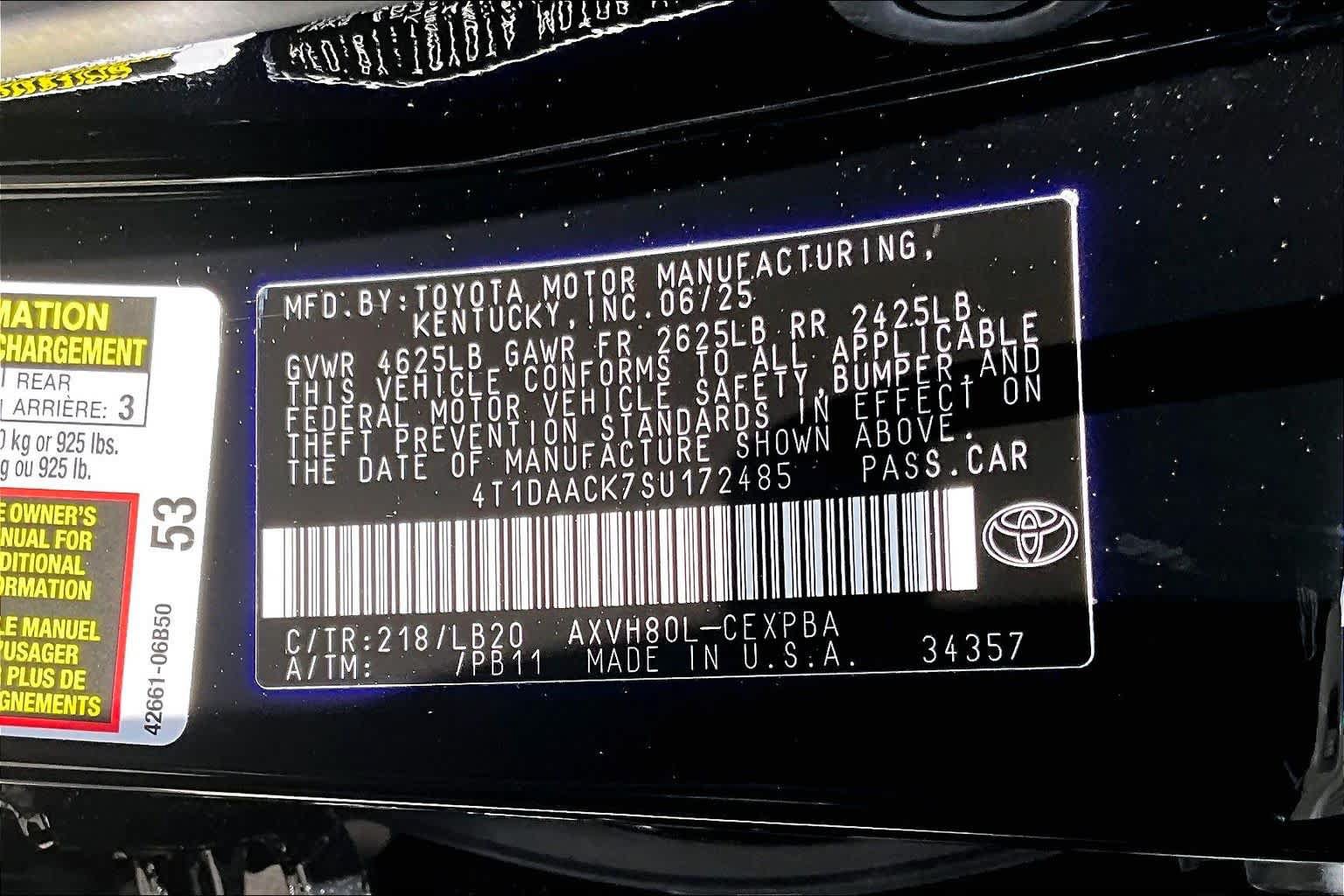 Certified 2025 Toyota Camry XSE FWD image 34