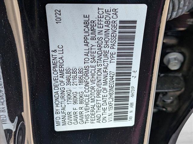 Certified 2022 Honda Civic Sport image 15