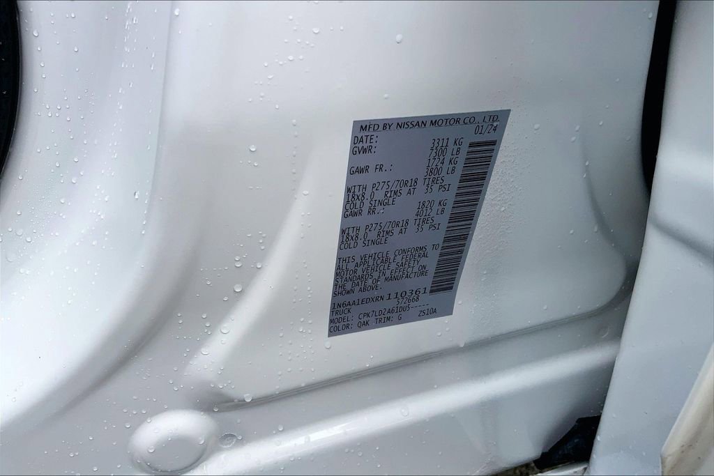 Used 2024 Nissan Titan PRO-4X w/ Off Road Protection Package image 14