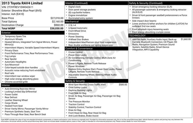 Used 2013 Toyota RAV4 Limited image 16
