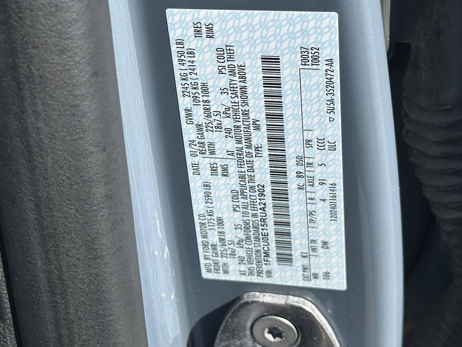 Used 2024 Ford Escape SE w/ PHEV Premium Package FWD image 31