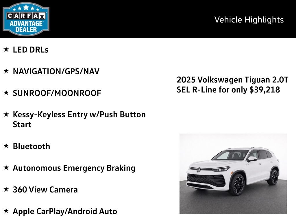 Certified 2025 Volkswagen Tiguan SEL R-Line AWD/4WD image 4