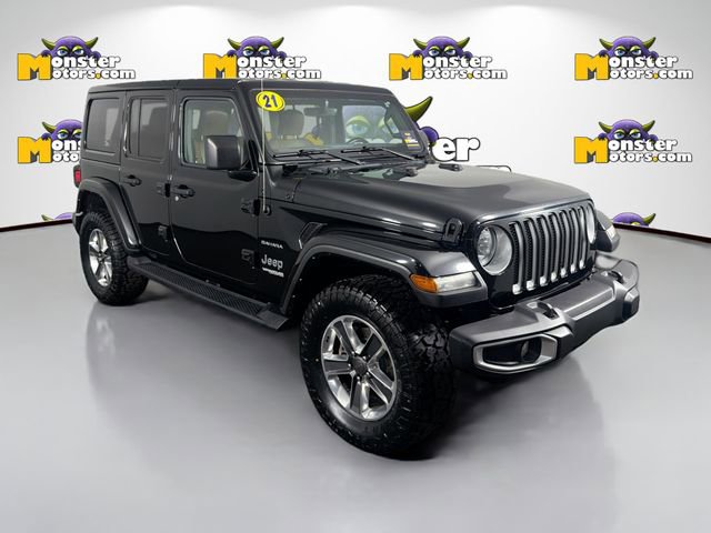 Used 2021 Jeep Wrangler Unlimited Sahara w/ Uconnect 4C Nav & Sound Group image 3