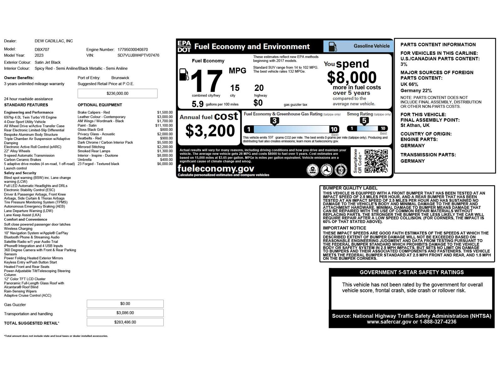 Used 2023 Aston Martin DBX 707 image 6