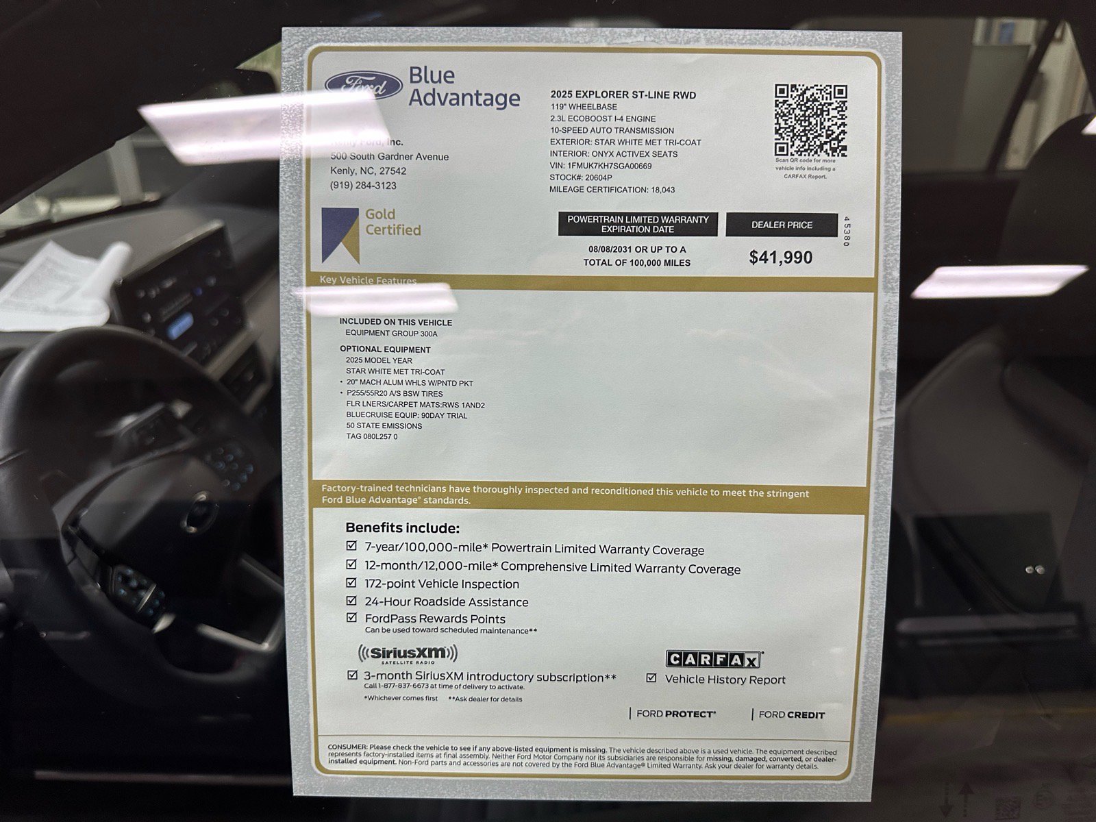 Certified 2025 Ford Explorer ST-Line image 4