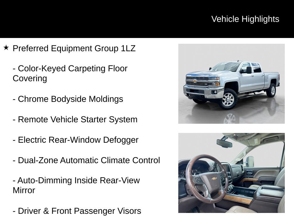 Used 2015 Chevrolet Silverado 2500 LTZ w/ Duramax Plus Package AWD/4WD image 11