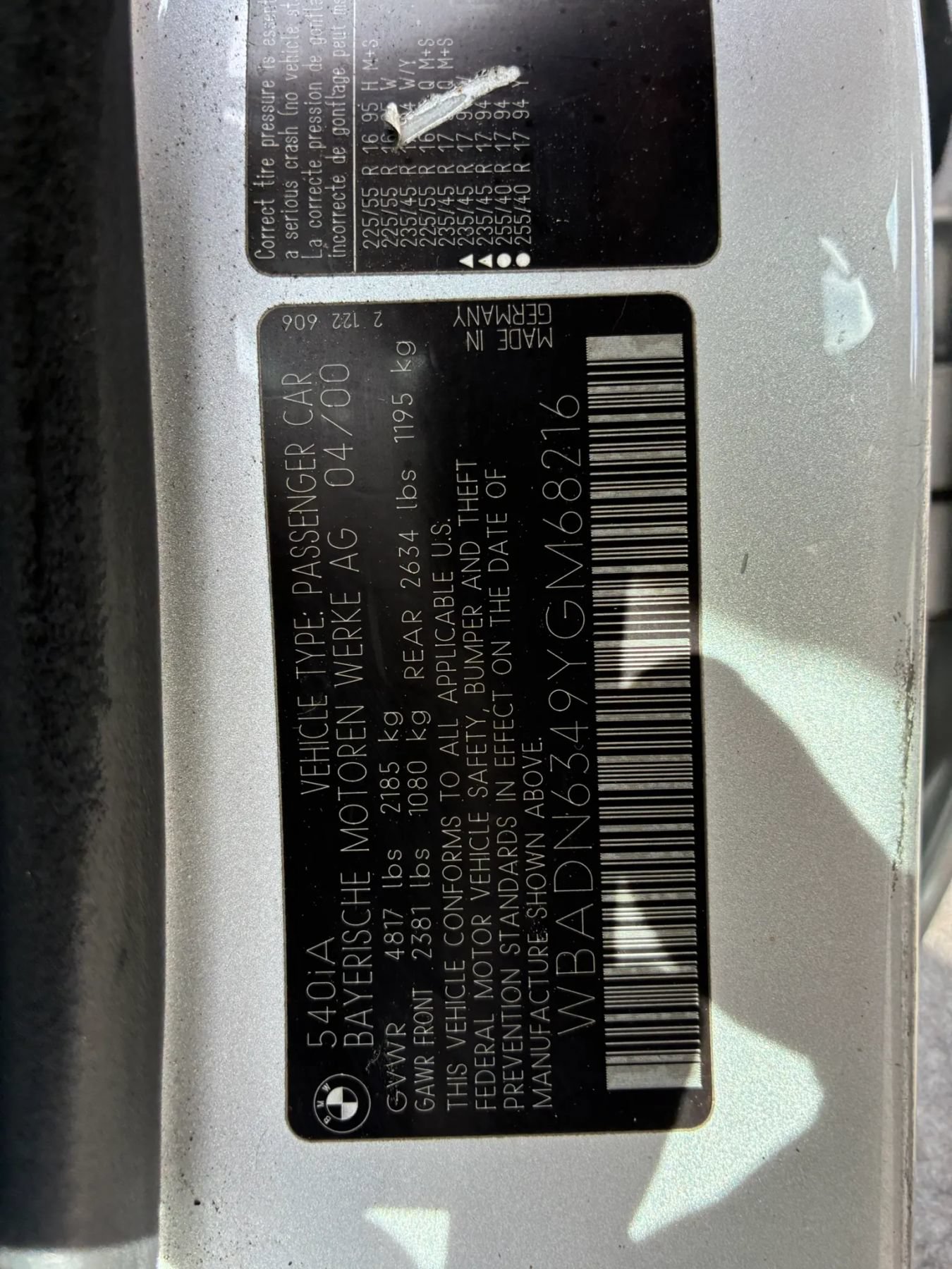 Used 2000 BMW 540i Sedan RWD image 26