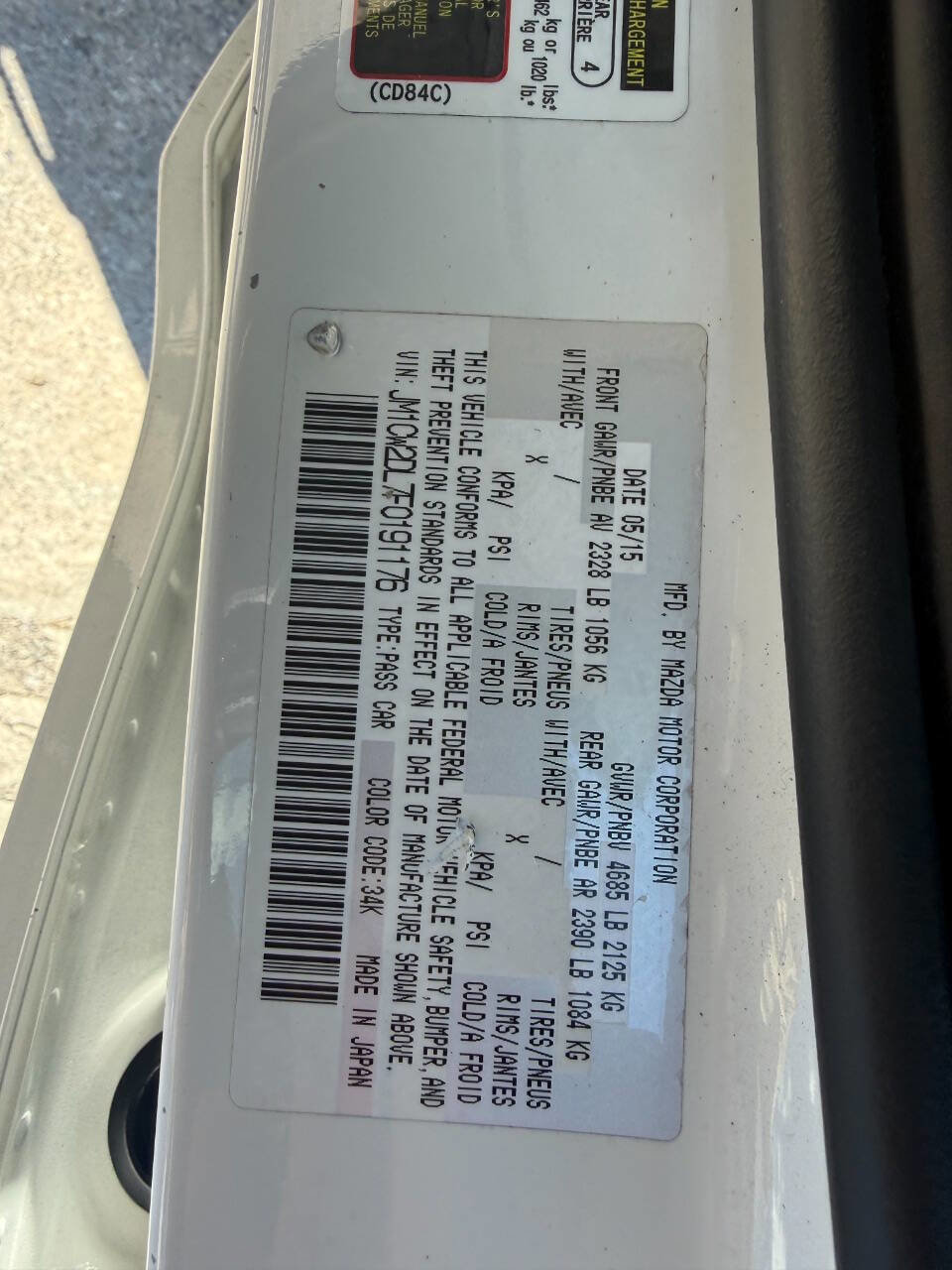 Used 2015 MAZDA MAZDA5 Grand Touring FWD image 23