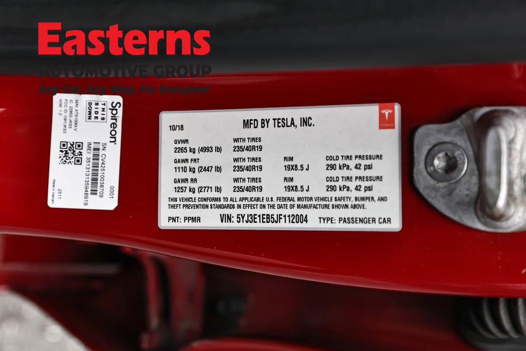 Used 2018 Tesla Model 3 Long Range image 30