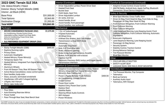 Used 2023 GMC Terrain SLE w/ Driver Convenience Package image 6