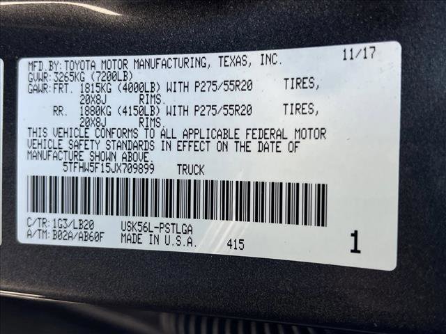 Used 2018 Toyota Tundra Limited w/ Limited Premium Package image 23