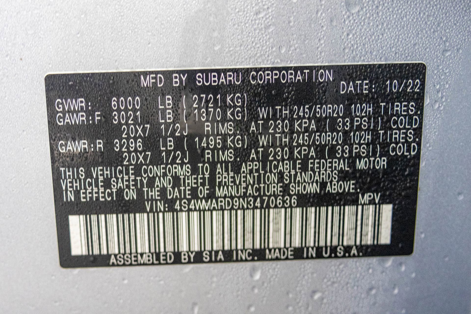 Used 2022 Subaru Ascent Touring image 60