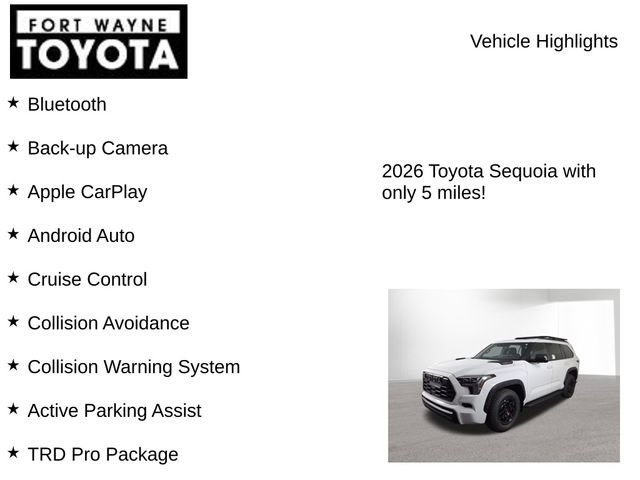 New 2026 Toyota Sequoia TRD Pro AWD/4WD image 7