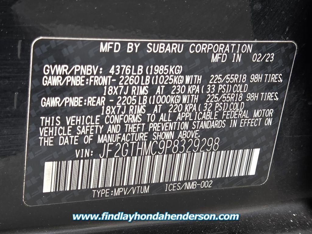 Used 2023 Subaru Crosstrek 2.5i Limited w/ Moonroof Package image 14