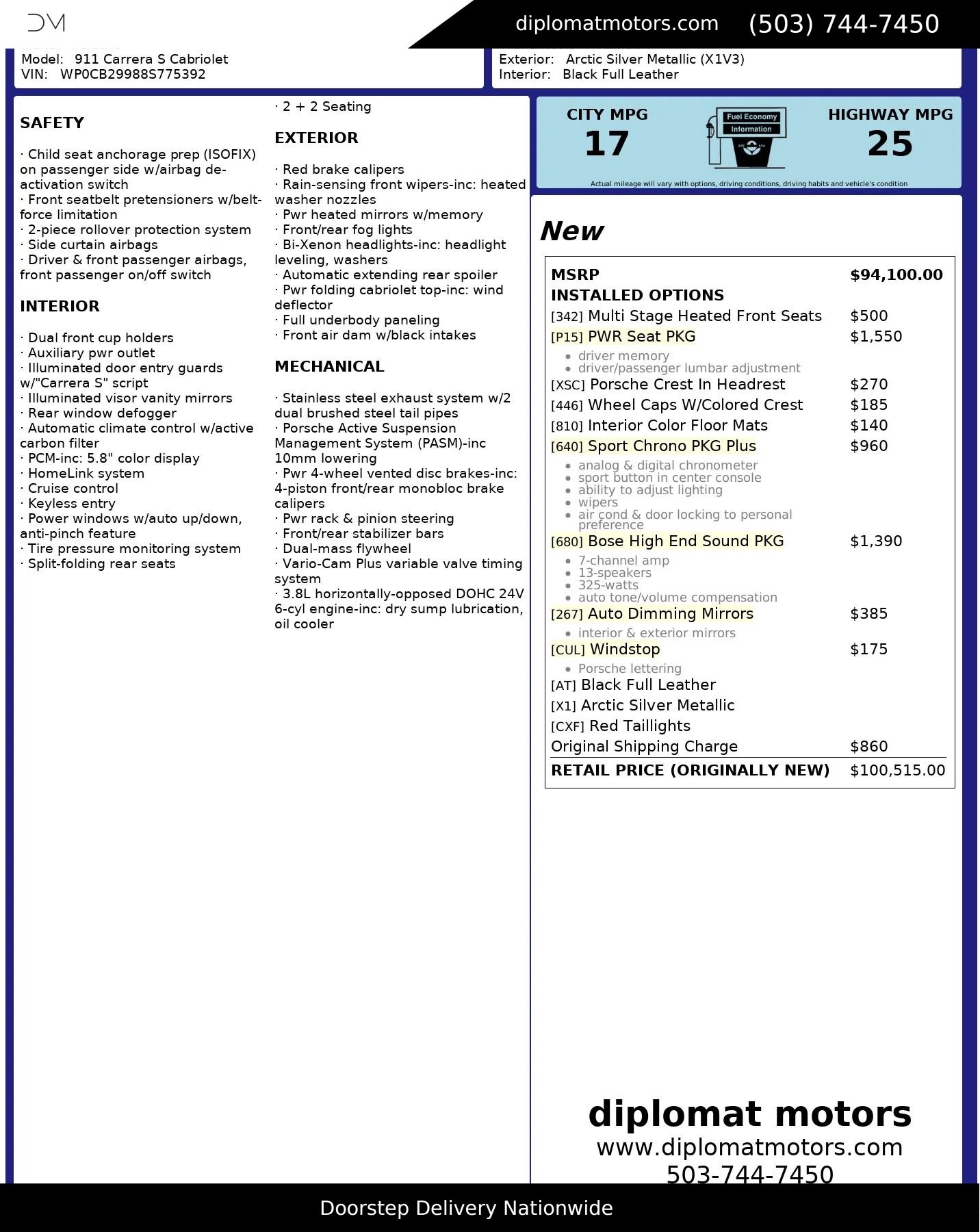 Used 2008 Porsche 911 Carrera 4S image 3