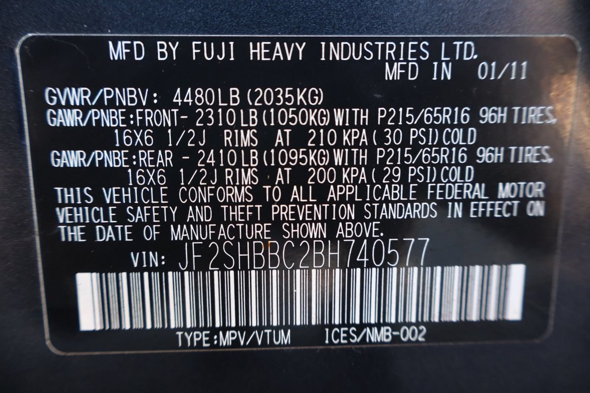 Used 2011 Subaru Forester 2.5X w/ Popular Equipment Group 1A AWD/4WD image 43