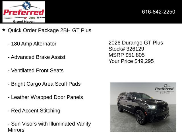 New 2026 Dodge Durango GT image 6
