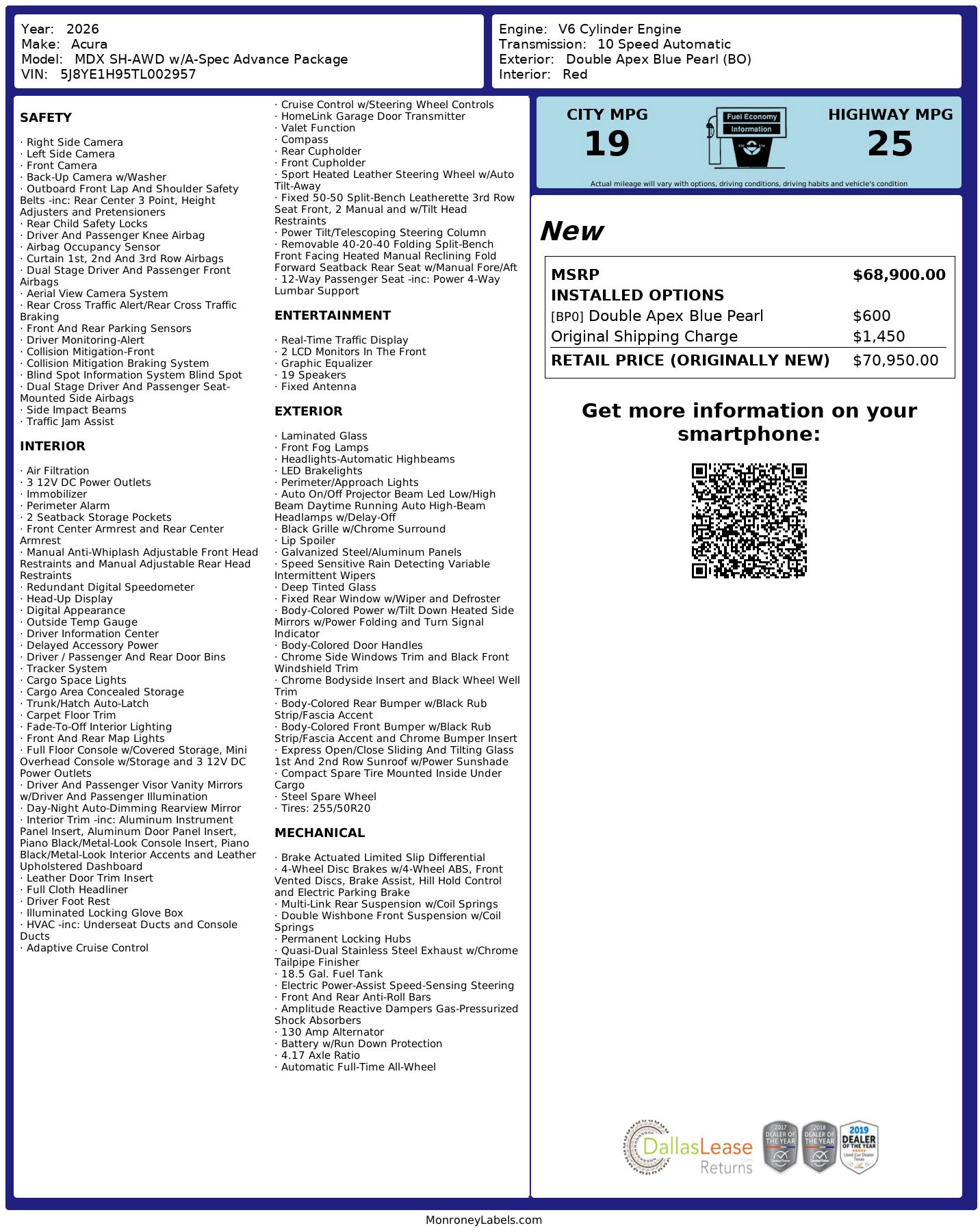 Used 2026 Acura MDX A-Spec image 3