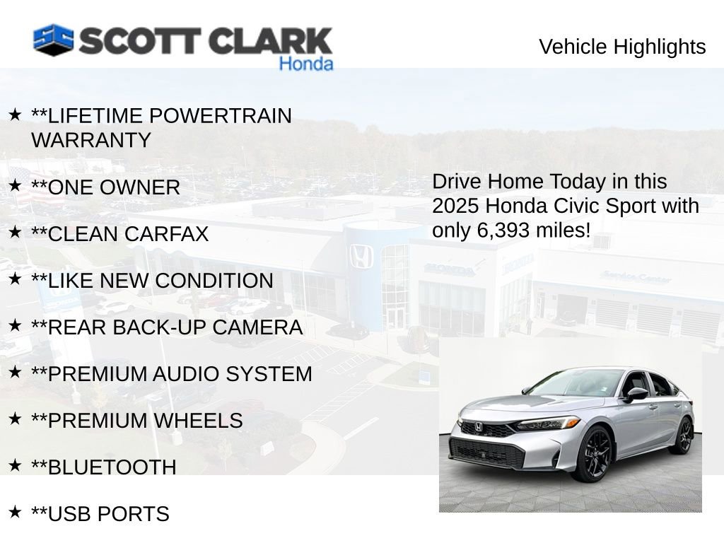 Used 2025 Honda Civic Sport image 11