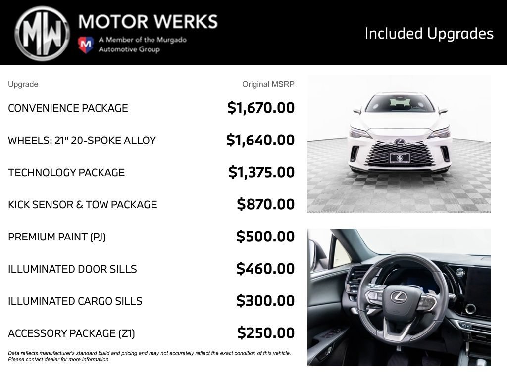 Used 2024 Lexus RX 350 Premium Plus w/ Convenience Package AWD/4WD image 4
