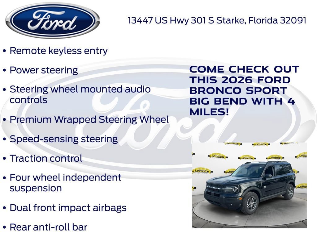 New 2026 Ford Bronco Sport Big Bend w/ Convenience Package AWD/4WD image 20
