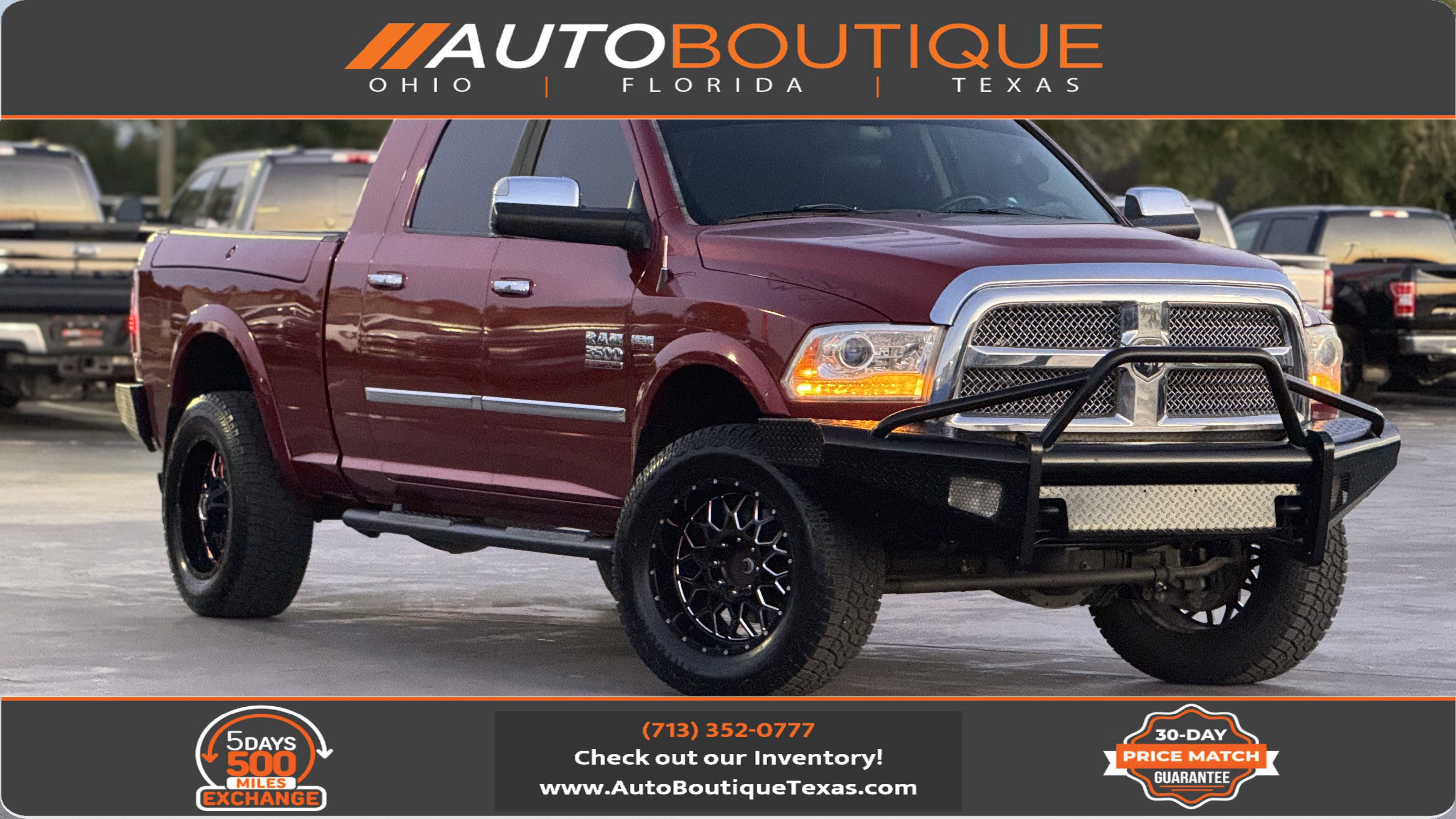 Used 2014 RAM 3500 Laramie Longhorn w/ Protection Group