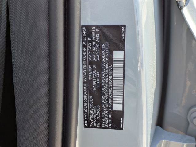 New 2026 Volvo XC90 B6 Plus w/ Protection Package AWD/4WD image 15