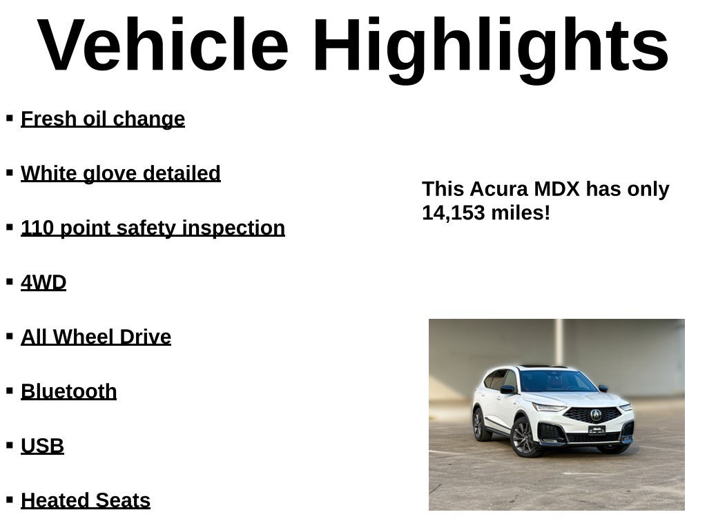 Used 2025 Acura MDX A-Spec AWD/4WD image 40