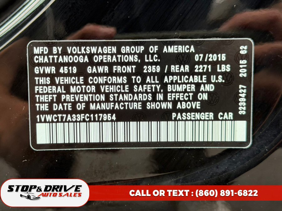 Used 2015 Volkswagen Passat 1.8T SEL Premium FWD image 19