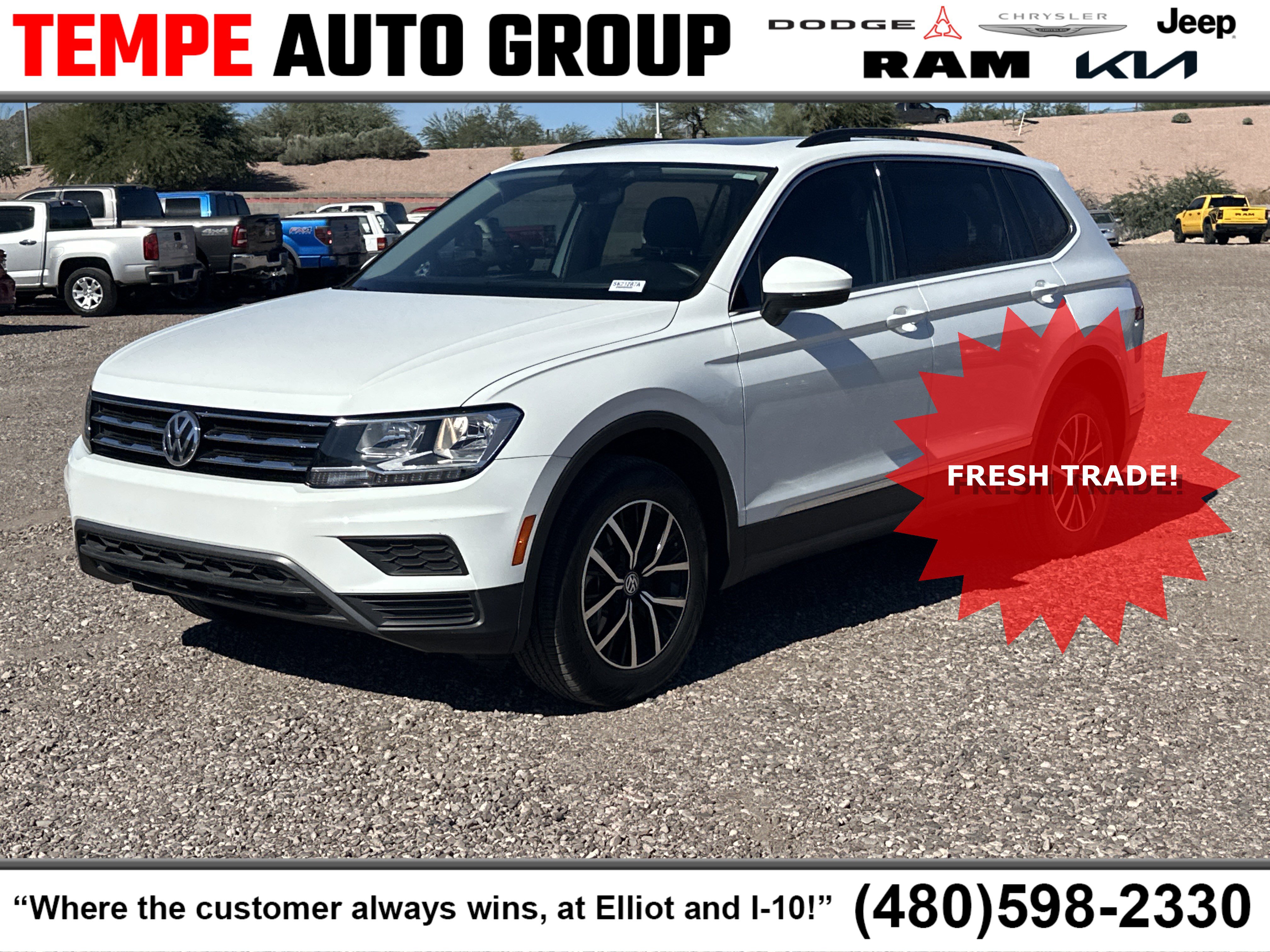 Used 2021 Volkswagen Tiguan SE w/ Panoramic Sunroof Package