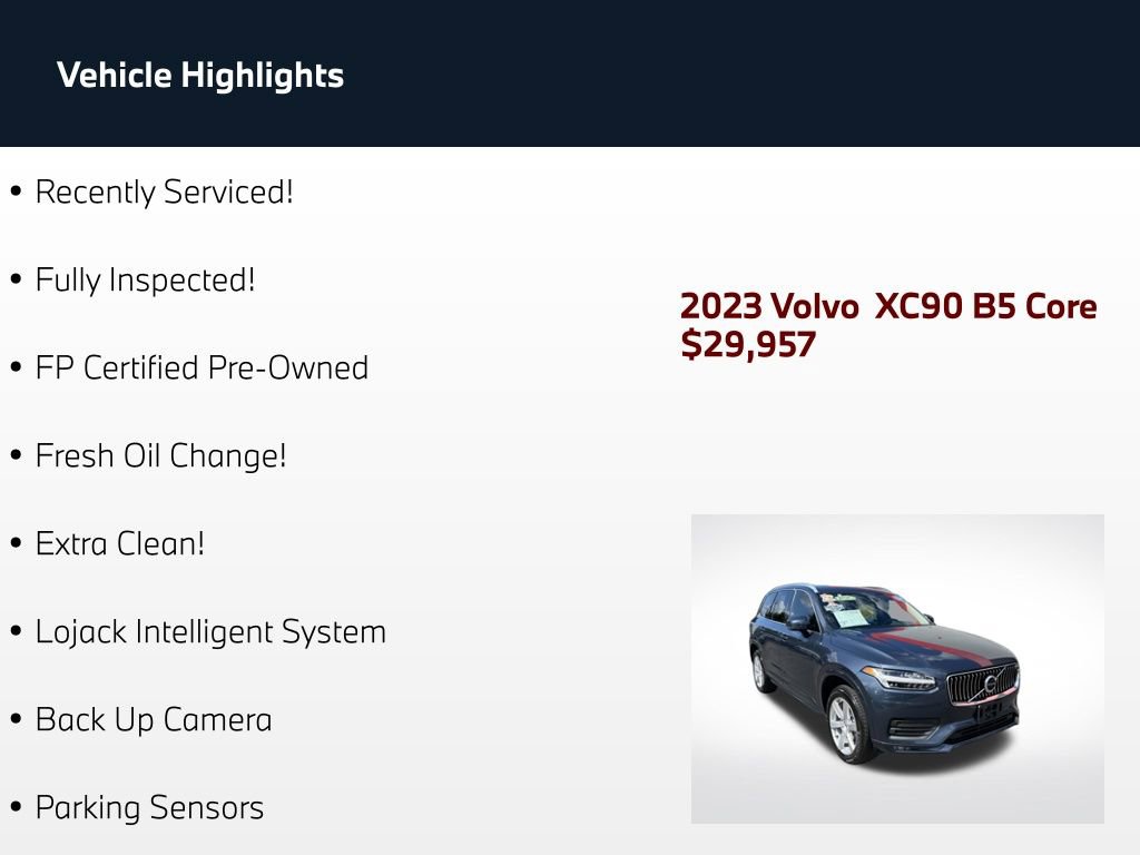 Used 2023 Volvo XC90 B5 Core AWD/4WD image 2