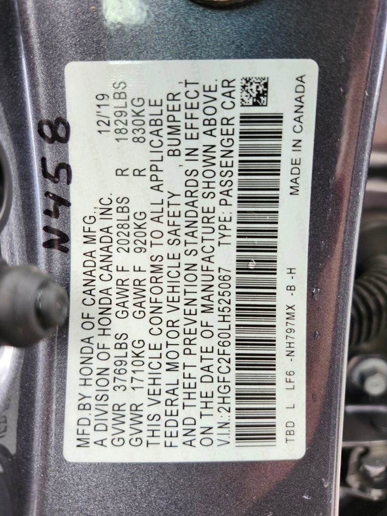 Certified 2020 Honda Civic LX image 19