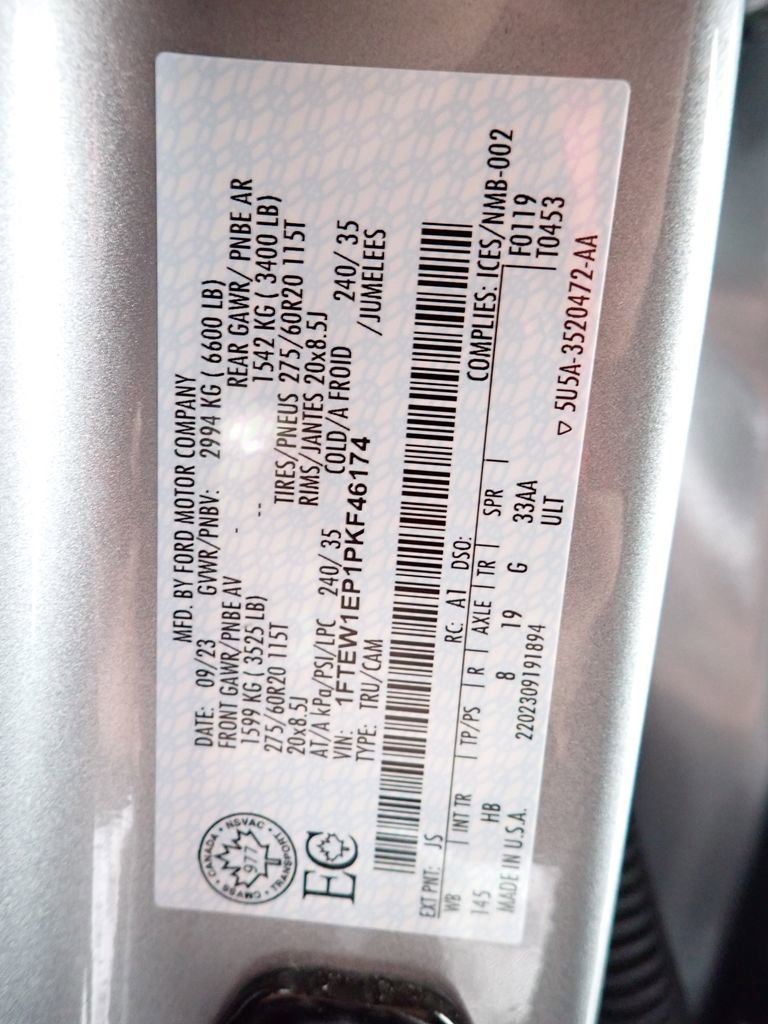 Used 2023 Ford F150 Lariat w/ Equipment Group 502A High image 49