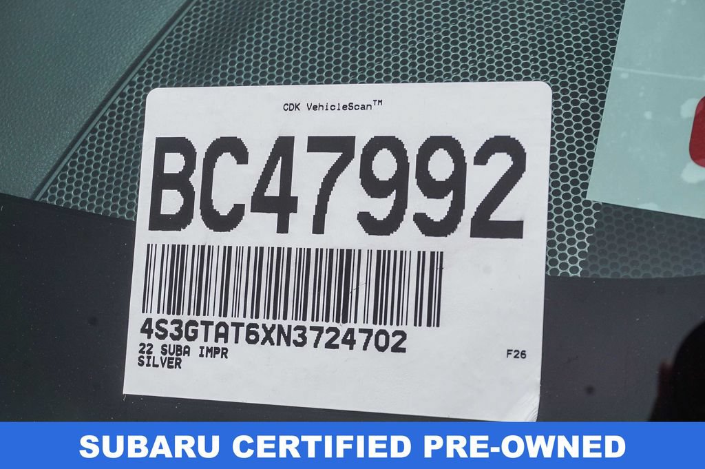 Certified 2022 Subaru Impreza 2.0i Limited w/ Popular Package #3 AWD/4WD image 26