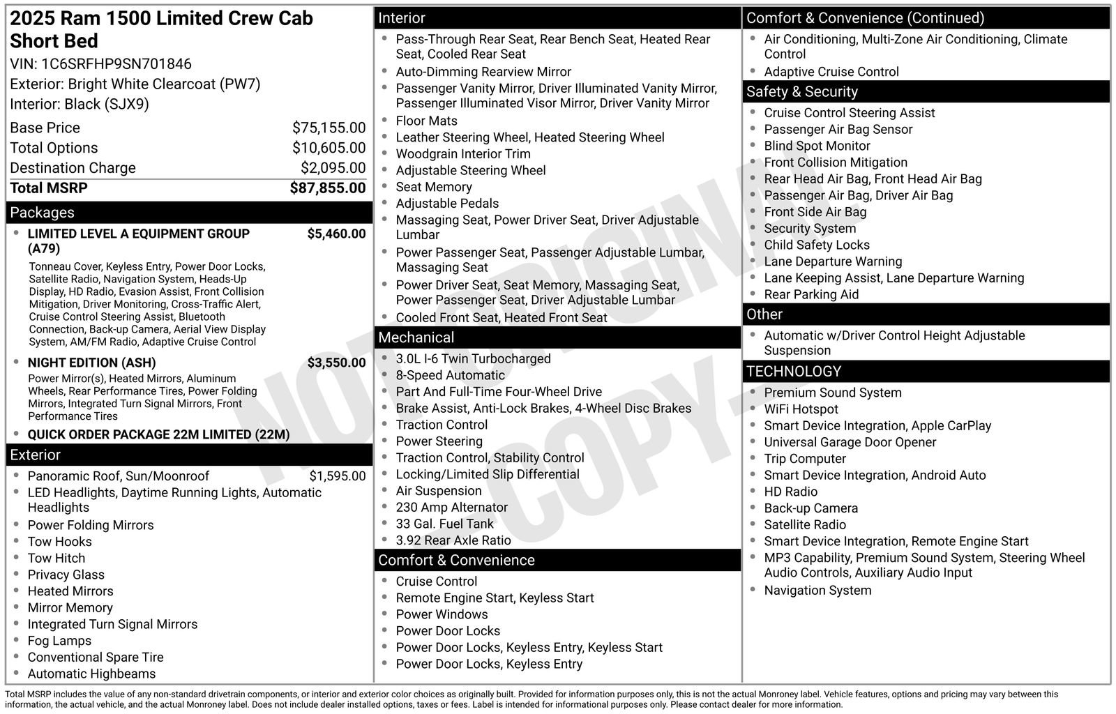 Used 2025 RAM 1500 Limited AWD/4WD image 37