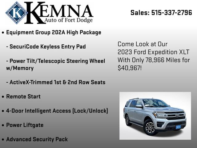 Used 2023 Ford Expedition XLT AWD/4WD image 19